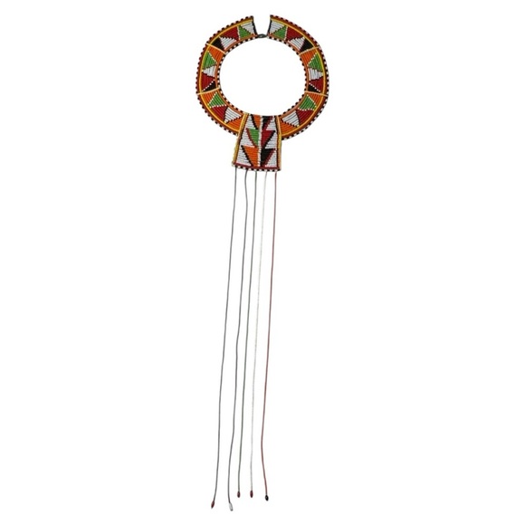 Maasai Beaded Wedding Choker Kenya Tribal - Picture 10 of 11